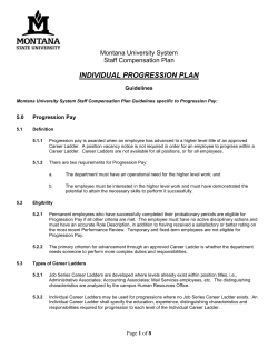Individual Progression Plan