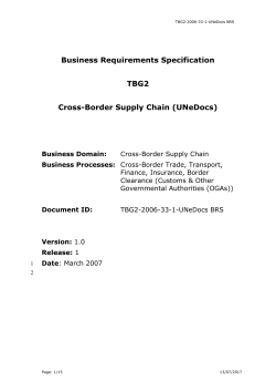 Discussion paper on the initial phase for the receipt of