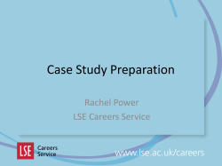 Case interviews for consulting (slides)