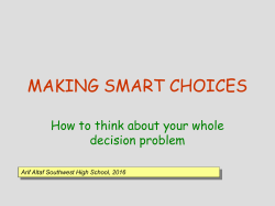 making smrt choices - Southwest High School