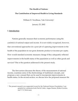 The Health of Nations - Yale Economics