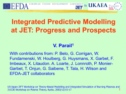 1.5-d transport code jetto - p-grp