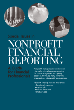 nonprofit financial reporting