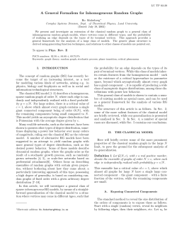 A General Formalism for Inhomogeneous Random Graphs