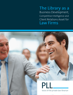 The Library as a Law Firms