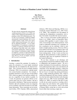 Products of Random Latent Variable Grammars