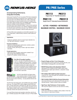 PN/PNX Series - Full Compass