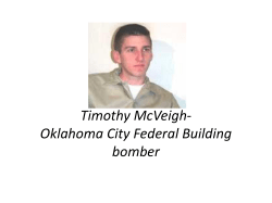Timothy McVeigh- Oklahoma City Federal Building
