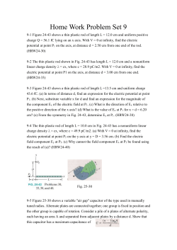 Home Work Problem Set 9