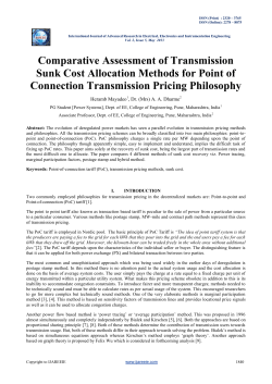Comparative Assessment of Transmission Sunk Cost