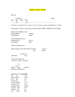 simple past tense
