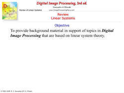 Review of Linear Systems Theory