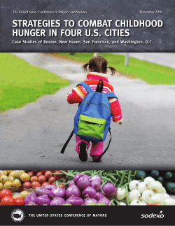 strategies to combat childhood hunger in four us cities