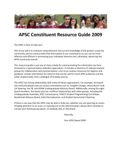 APSC Campus Funding and Resources Guide