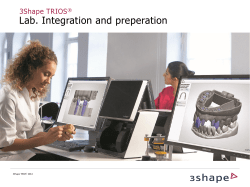 10.1 Trios Lab integration and preparation