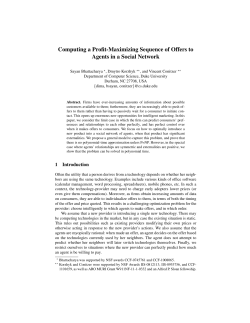 Computing a Profit-Maximizing Sequence of Offers to Agents in a