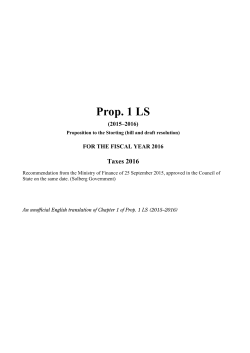 Prop. 1 LS - Regjeringen.no