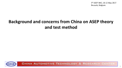 ASEP-03-03 - (China) Background and concerns from