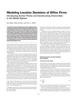 Modeling Location Decisions of Office Firms