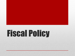 Fiscal Policy