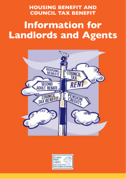 Information for Landlords and Agents