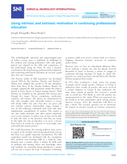 Using intrinsic and extrinsic motivation in continuing professional