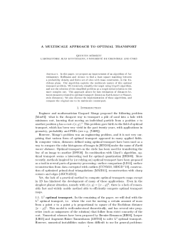 A multiscale approach to optimal transport