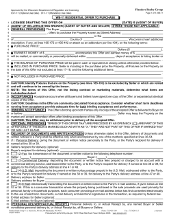 Offer to Purchase - Flanders Realty Group