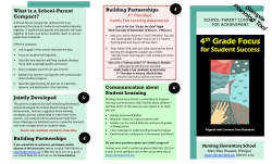 4th Grade Focus - CT School Parent Compact