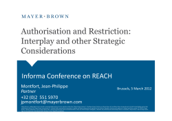 Authorisation and Restriction: Interplay and other Strategic