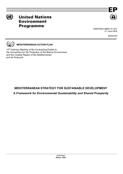 Mediterranean Strategy for Sustainable Development