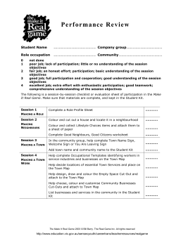 The Make It Real Game: Performance Review