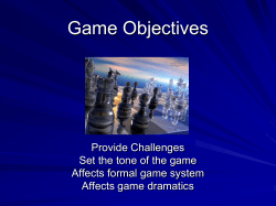 Game Objectives