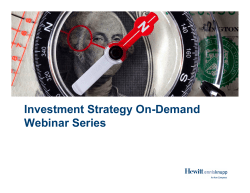 Investment Strategy On-Demand Webinar Series