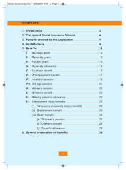 Social Insurance in the Republic of Cyprus