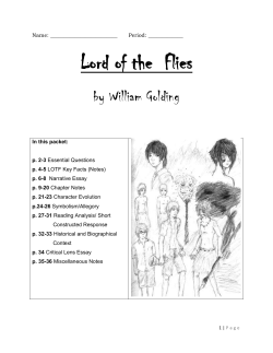 Character Evolution in Lord of the Flies