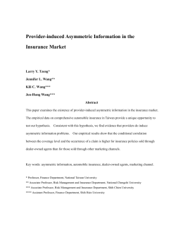 Provider-induced Asymmetric Information in the Insurance Market