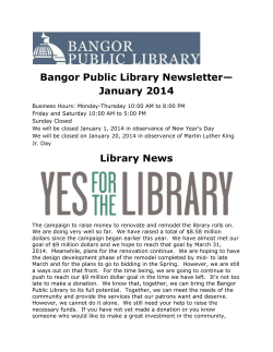 January Newsletter 2014