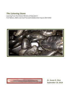 The Listening Stone - Council of Ontario Directors of Education