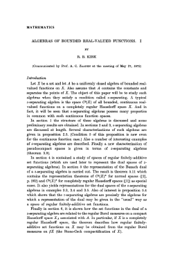 algebras of bounded real-valued functions. i