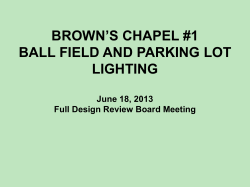 BROWN`S CHAPEL #1 BALL FIELD AND