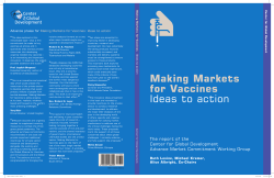 Making Markets for Vaccines: Ideas to action