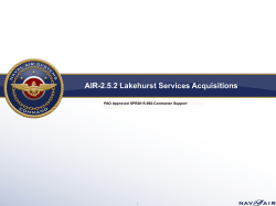 Services Industry Day August 2015 Approved