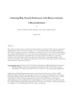 Inducing Risk Neutral Preferences with Binary Lotteries
