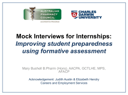 Mock Interviews for Internships
