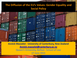 The Value of Gender Equality in EU Development and Cooperation