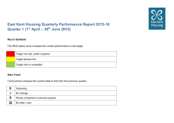 Performance for Quarter 1 (1st April &ndash; 30th June