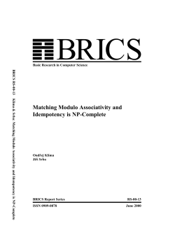 Matching Modulo Associativity and Idempotency is NP