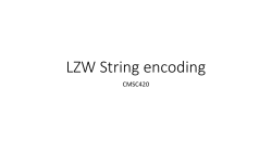 LZW String encoding