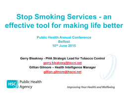 Number and location of Stop Smoking Service providers (2013/14)